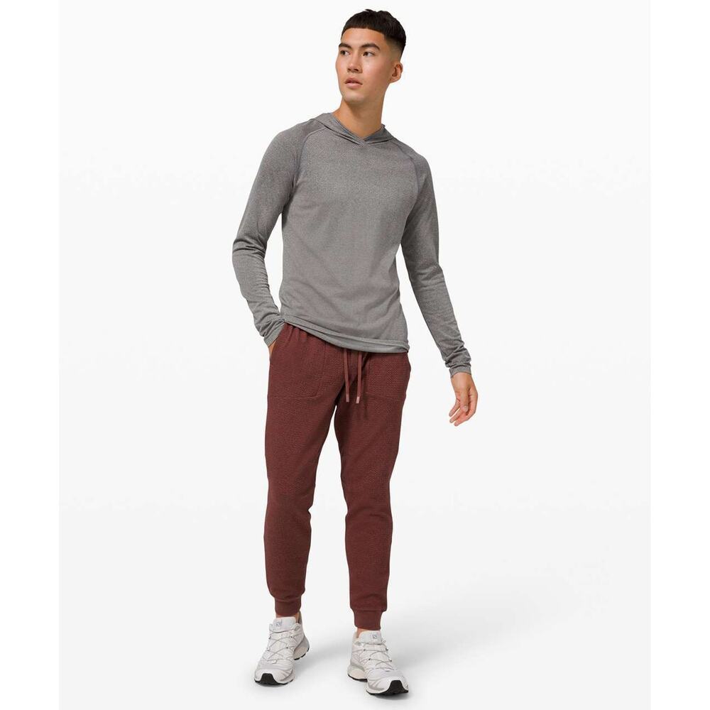 Lululemon At Ease Jogger 29" Inseam Heathered Savannah Red Men's Size Large - Picture 13 of 13